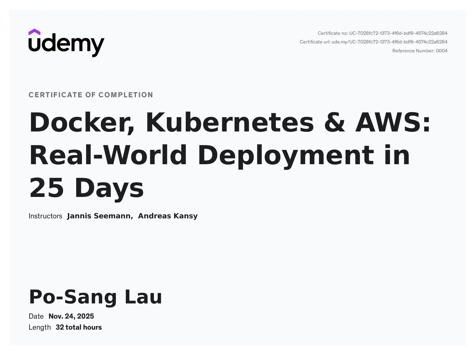 docker k8s aws 25 days course